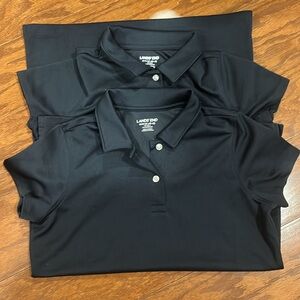 Lands’End Poly Polo School Shirt Navy Size 10-12